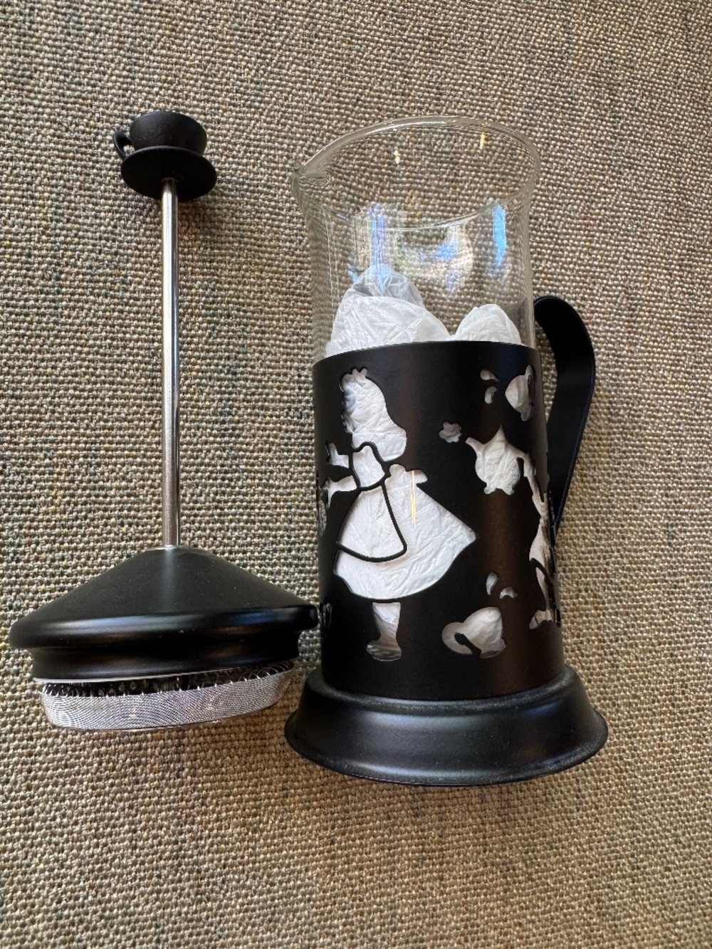 Disney Parks Alice In Wonderland French Press for Tea or Coffee